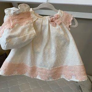 Smocked baby 3 piece set (3-6m)